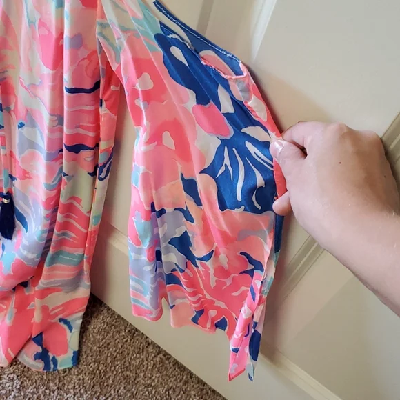 Lilly Pulitzer Playa Hermosa dress with cutout sleeves, size XXS - Picture 3 of 4